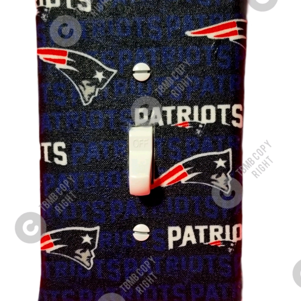 Custom New England Patriots light Switch Cover